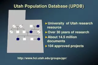 Utah Population Database (UPDB)