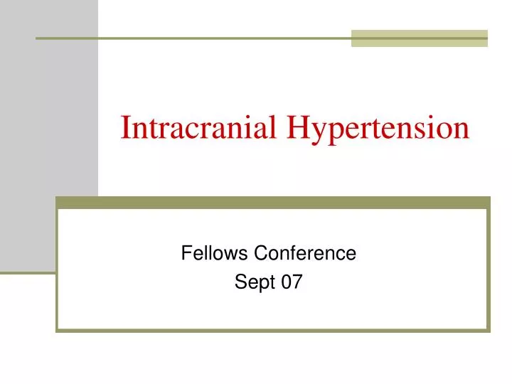 intracranial hypertension