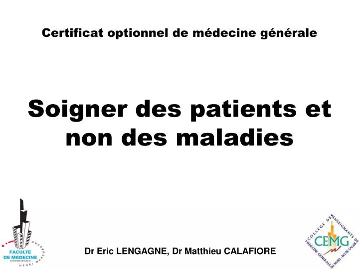 certificat optionnel de m decine g n rale