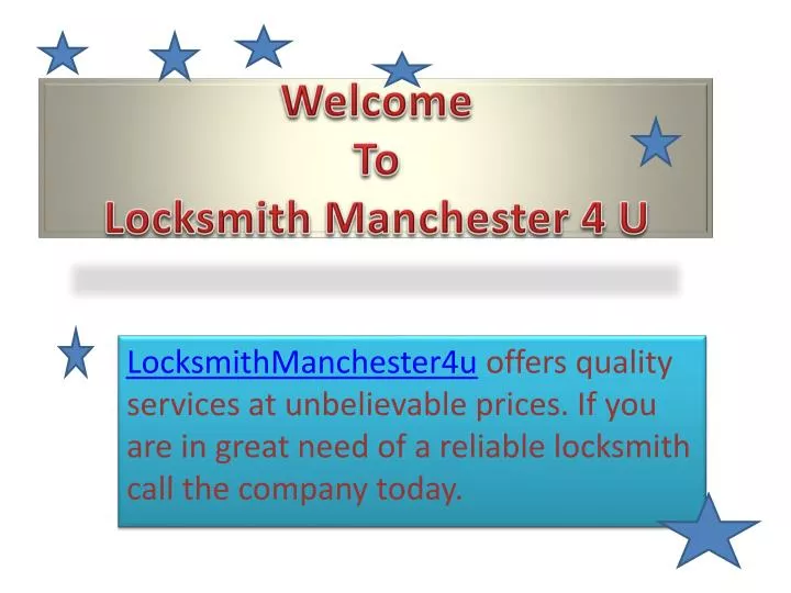 welcome to locksmith manchester 4 u