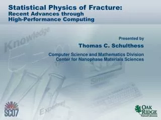 Statistical Physics of Fracture: Recent Advances through High-Performance Computing