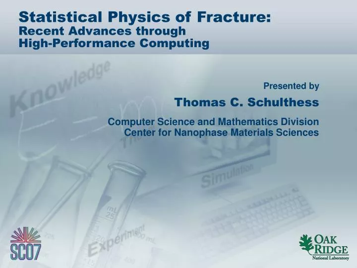 statistical physics of fracture recent advances through high performance computing