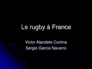 le rugby france