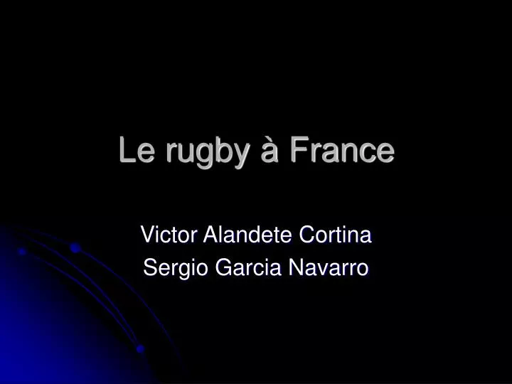 le rugby france