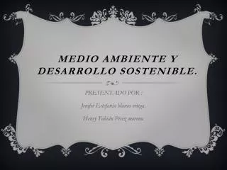medio ambiente y desarrollo sostenible