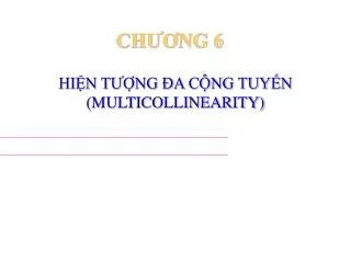 hi n t ng a c ng tuy n multicollinearity