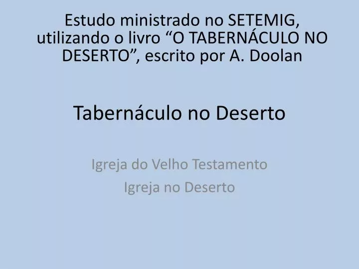 tabern culo no deserto