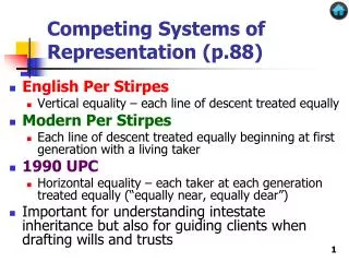 Competing Systems of Representation (p.88)