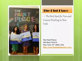 The Paint Place – A Canvas Painting Class in NY