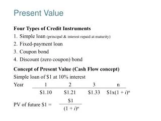 present value
