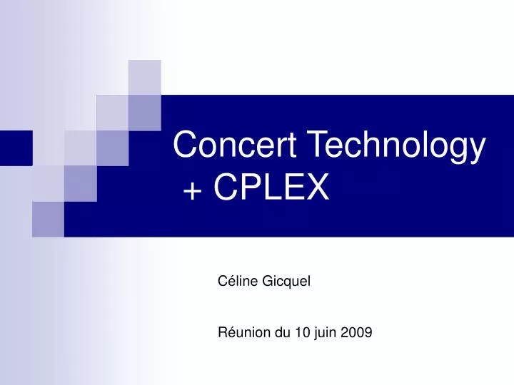 concert technology cplex