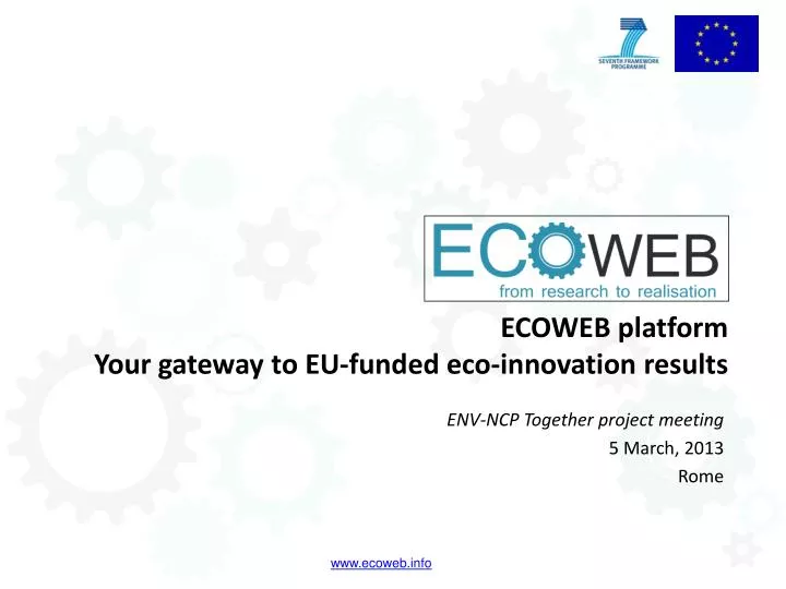 ecoweb platform your gateway to eu funded eco innovation results