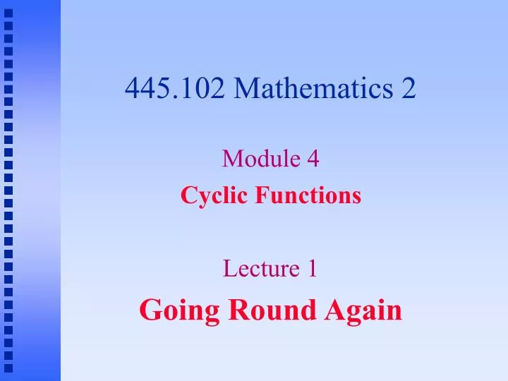 445 102 mathematics 2