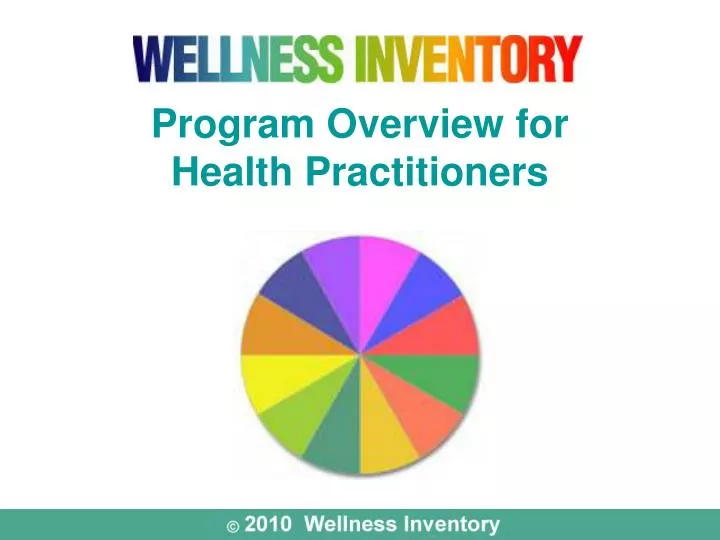 program overview for health practitioners