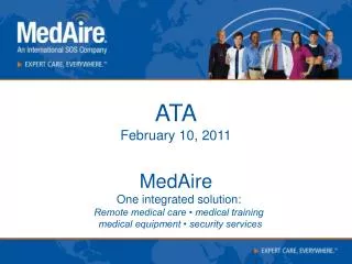 ATA February 10, 2011 MedAire