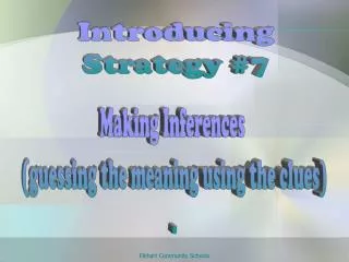 Introducing Strategy #7