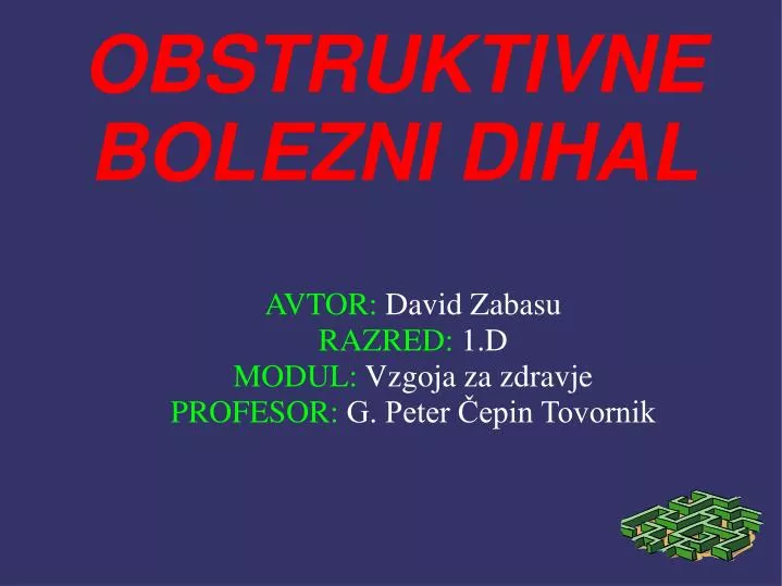 avtor david zabasu razred 1 d modul vzgoja za zdravje profesor g peter epin tovornik