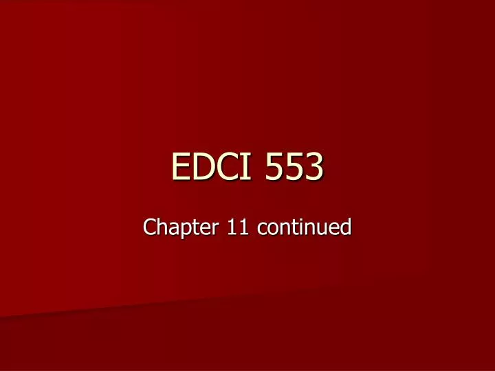 edci 553