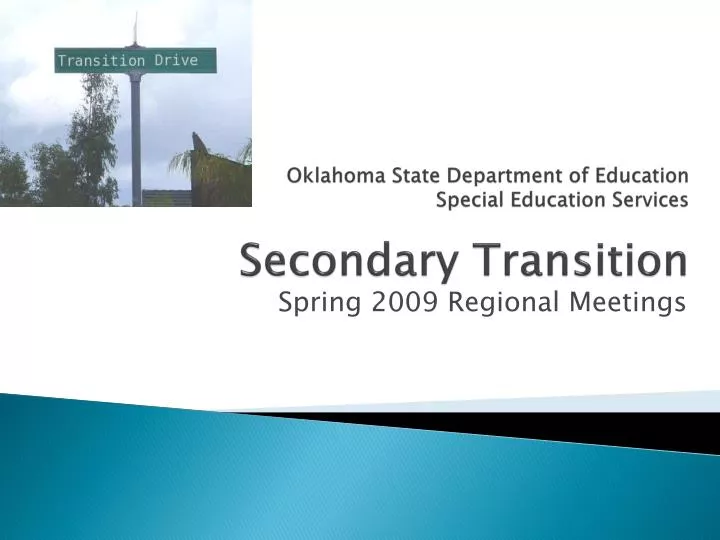oklahoma state department of education special education services secondary transition