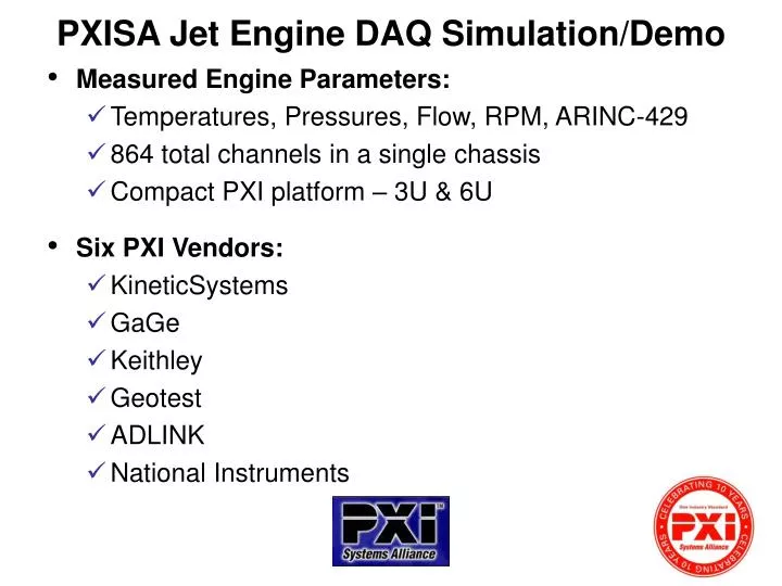 pxisa jet engine daq simulation demo