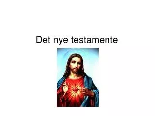 det nye testamente