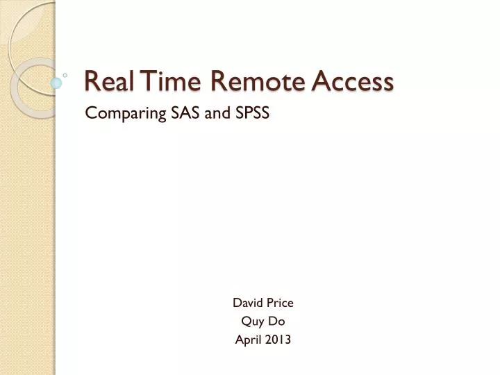 real time remote access