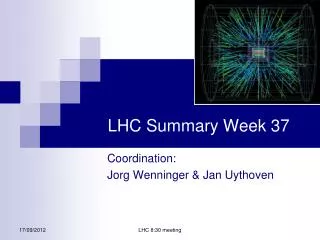 LHC Summary Week 37