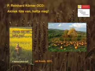 P. Reinhard Körner OCD: Akinek füle van, hallja meg!
