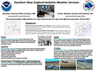 Southern New England Aviation Weather Services