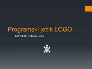 Programski jezik LOGO