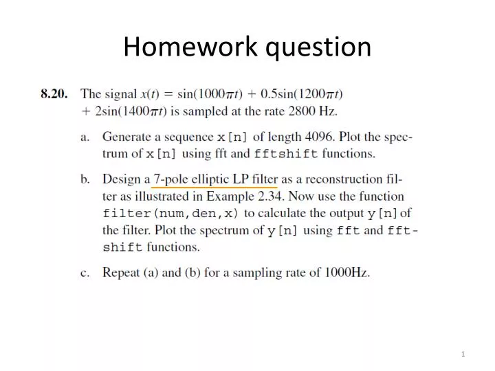 homework question