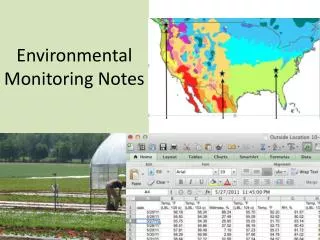 Environmental Monitoring Notes