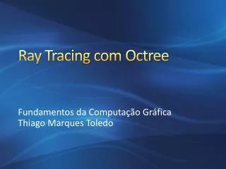 ray tracing com octree