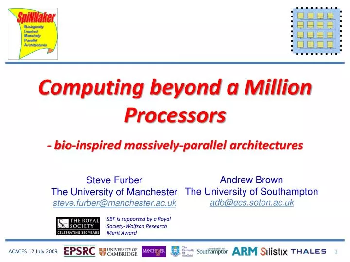 computing beyond a million processors bio inspired massively parallel architectures