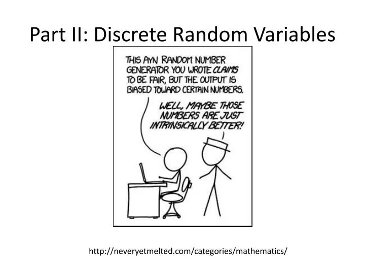 part ii discrete random variables