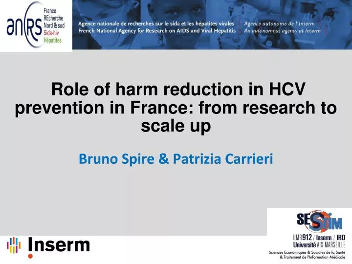 role of harm reduction in hcv prevention in france from research to scale up
