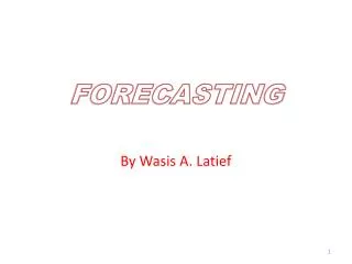 forecasting