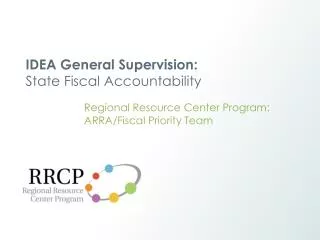 IDEA General Supervision: State Fiscal Accountability