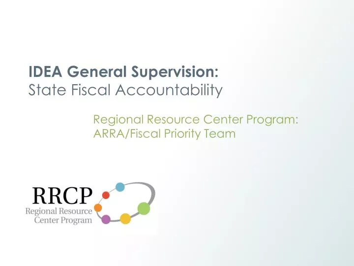 idea general supervision state fiscal accountability