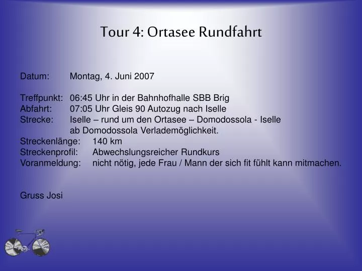 tour 4 ortasee rundfahrt