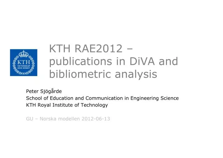 diva kth master thesis