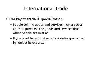 International Trade