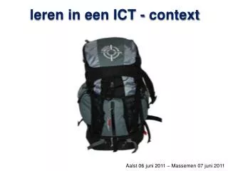 leren in een ICT - context