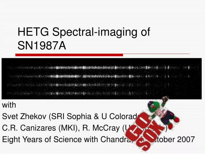 hetg spectral imaging of sn1987a