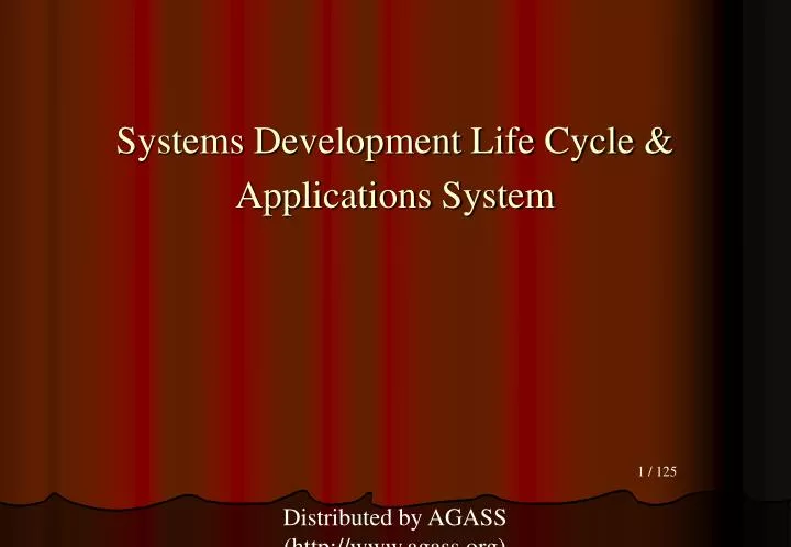 systems development life cycle applications system