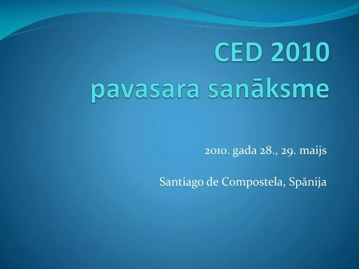 ced 2010 pavasara san ksme