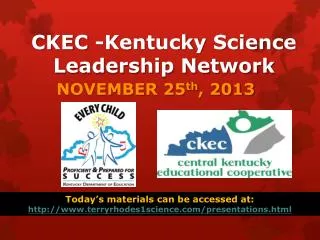 CKEC -Kentucky Science Leadership Network