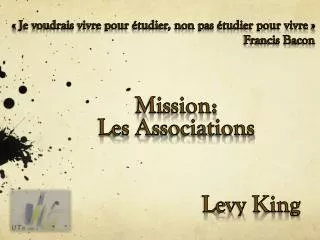 Mission: Les Associations