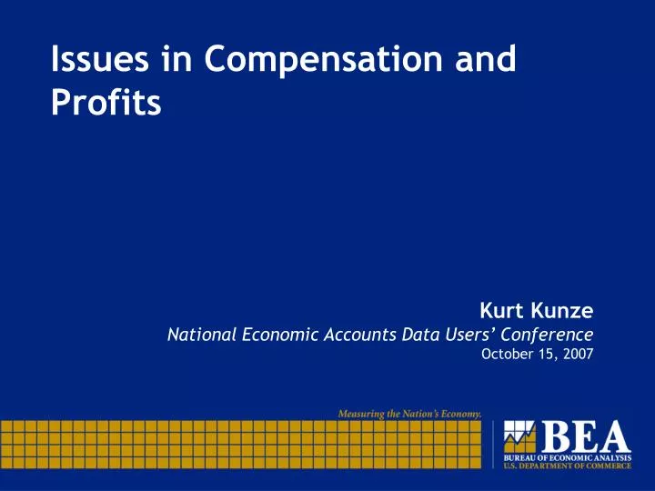 issues in compensation and profits