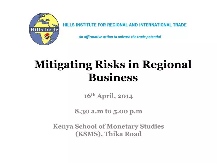 mitigating risks in regional business